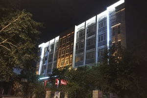 乐至商粮局夜景亮化工程